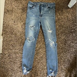 American Eagle Outfitters Distressed Highest Rise Jegging
